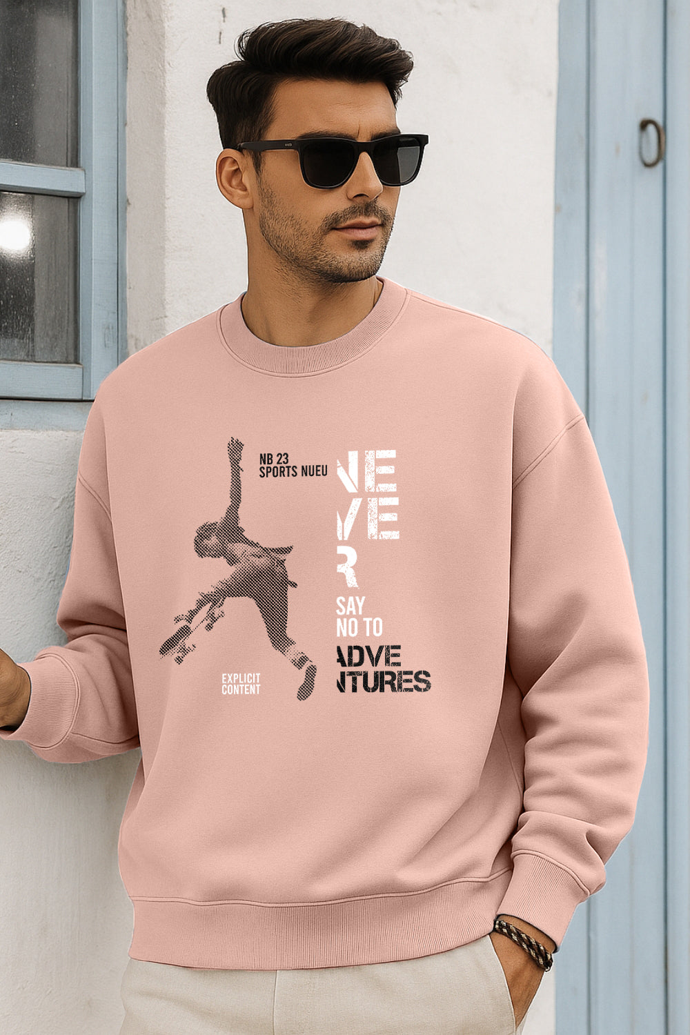 Never Say No Oversized Sweatshirt